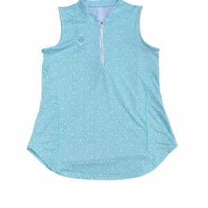 Rhoback Performance Sleeveless Zip Top